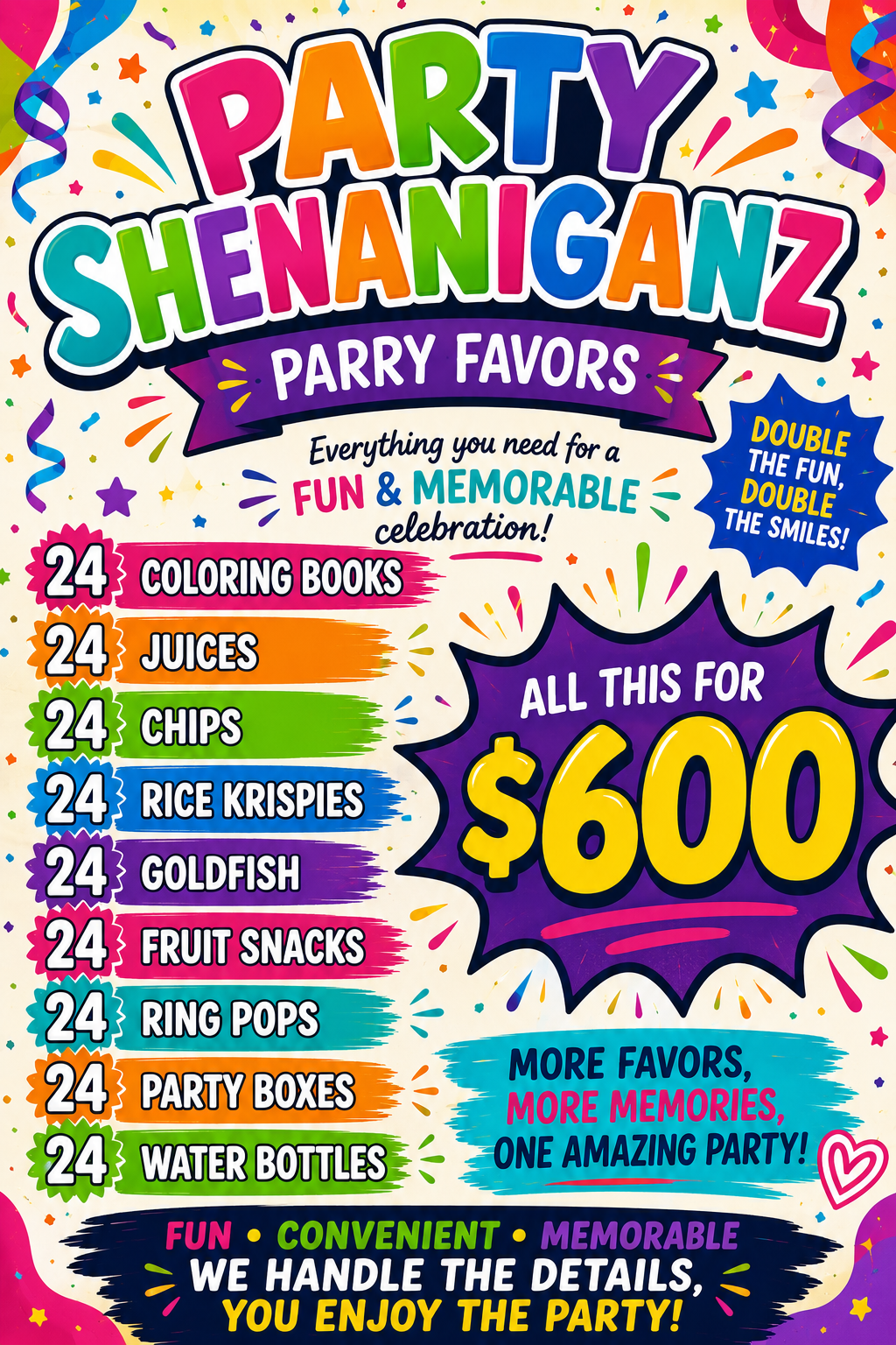 Party OF the YEAR package