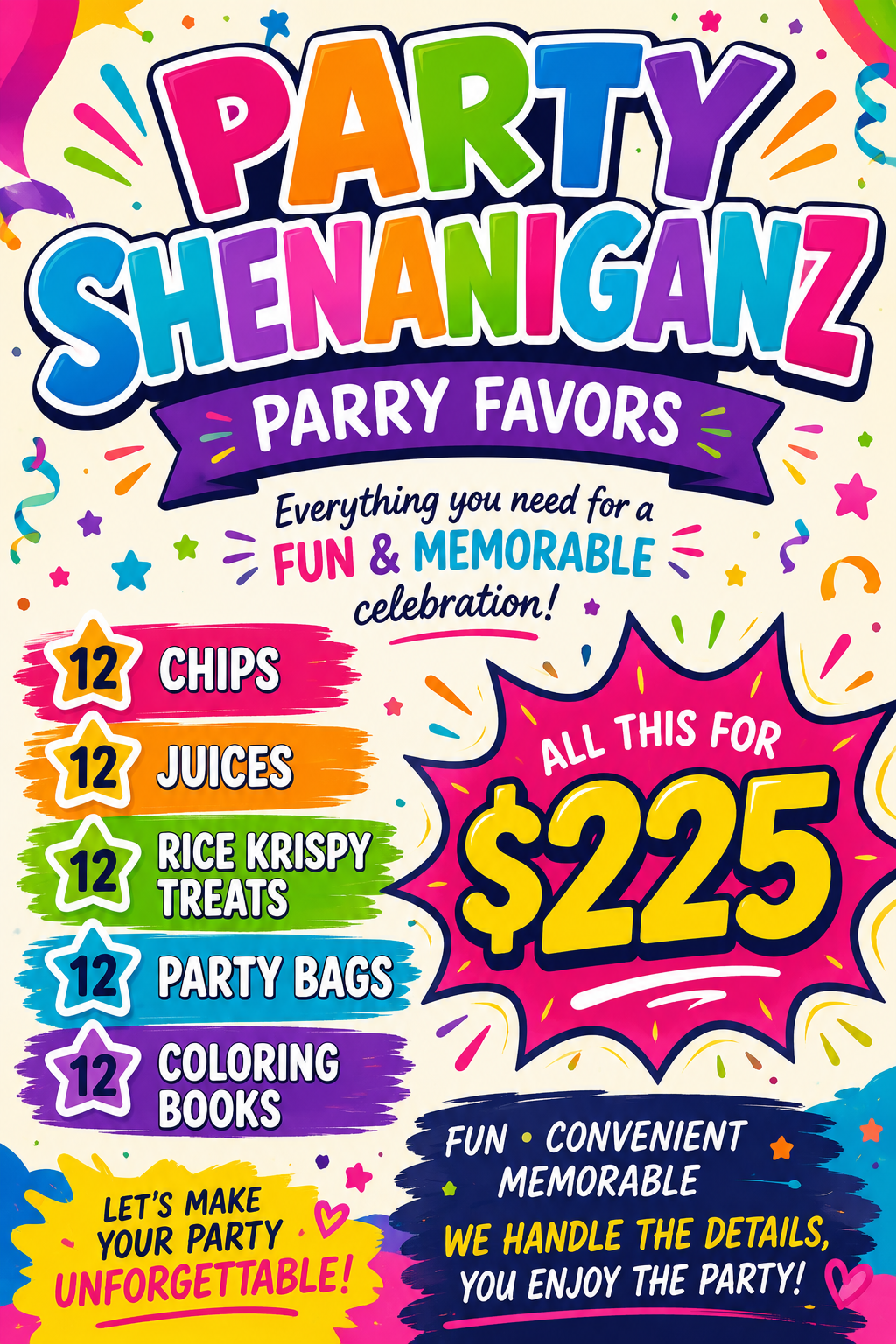 Deluxe Party Package